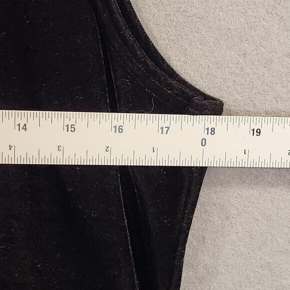 Christopher‎ & Banks Black Velvet Dress Sz L Sleeveless LBD Party Event - Picture 4 of 7